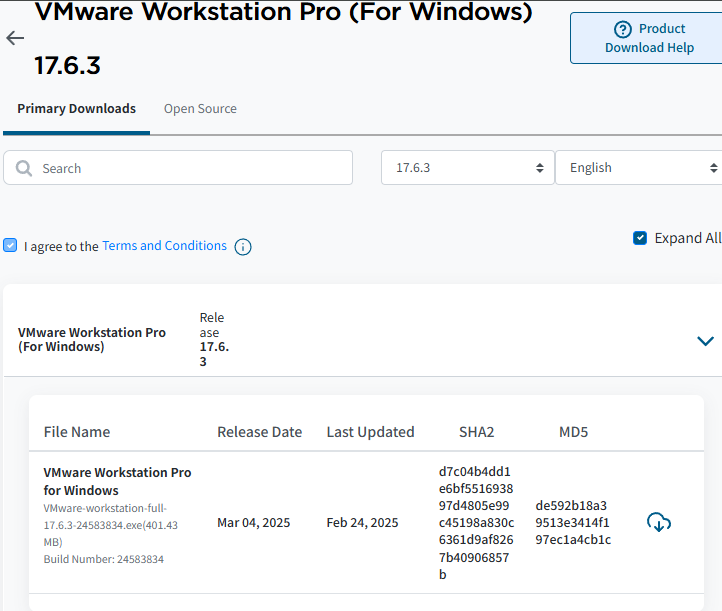 VMware製品ページ